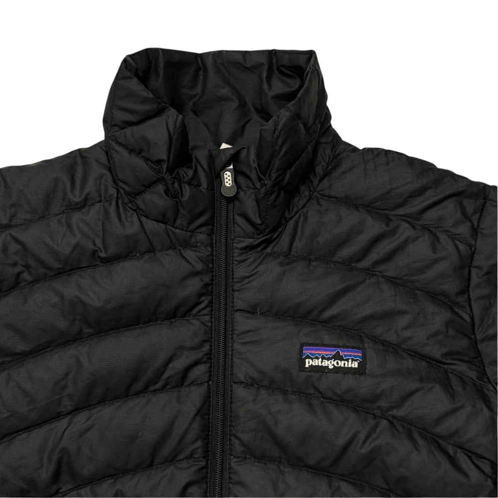 Patagonia Down Sweater Jacket Womens Small Black Puffer Full Zip 84681 - Picture 11 of 12